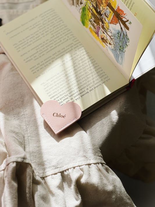 Gepersonaliseerd hartvormige boekenlegger